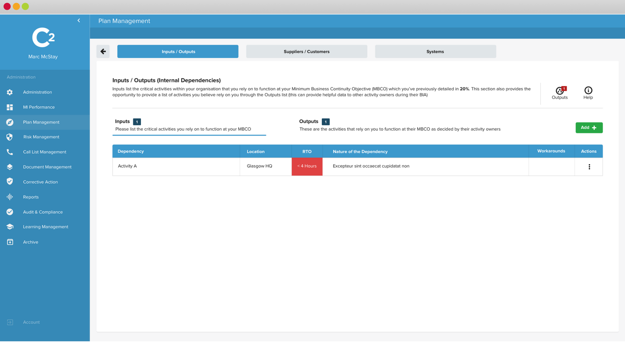 Detailed Service Impact Analysis 2