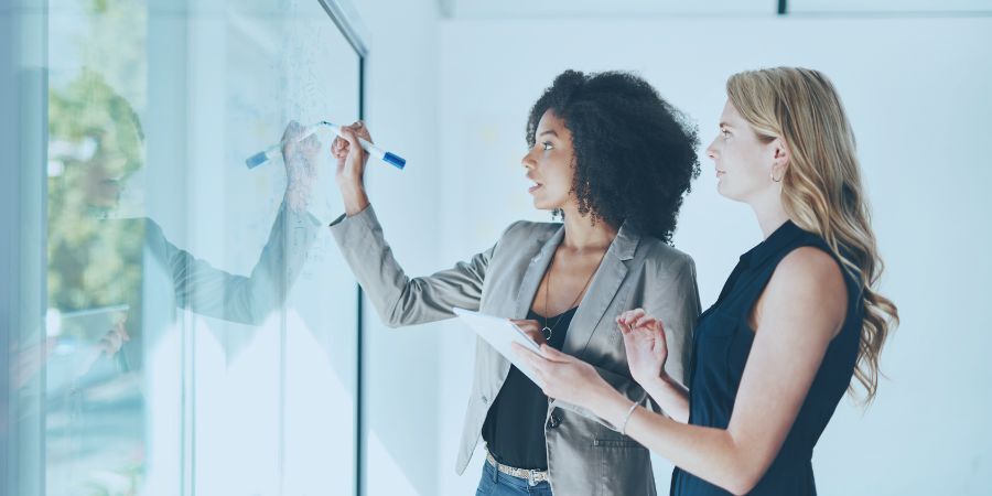 women developing risk management strategies